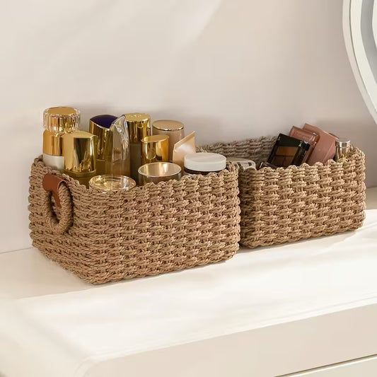 3pcs Woven Storage Baskets