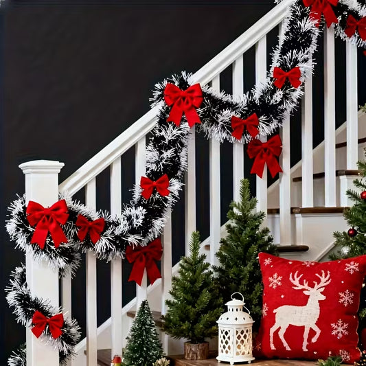 2pcs Snowflake Christmas Garland