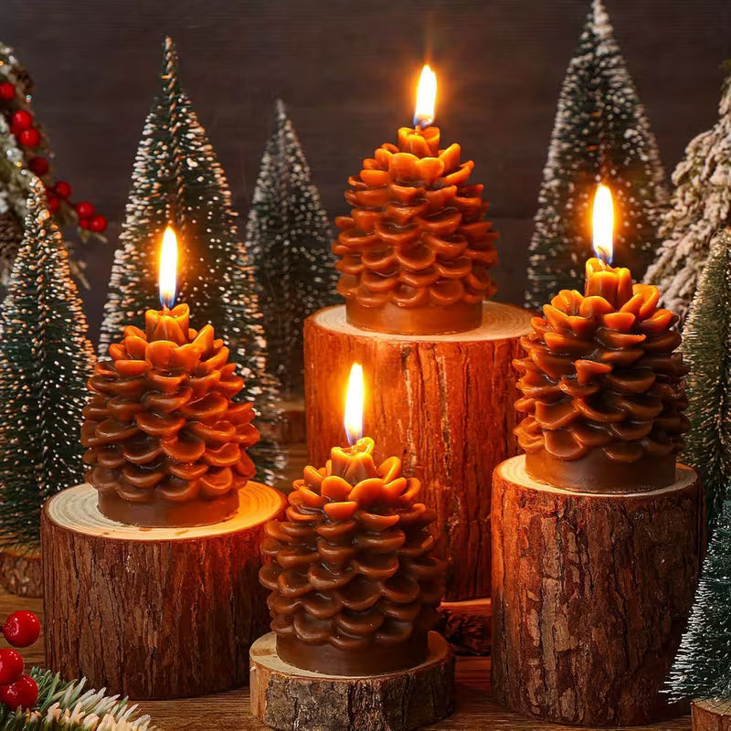 2pcs Pinecone Scented Candles