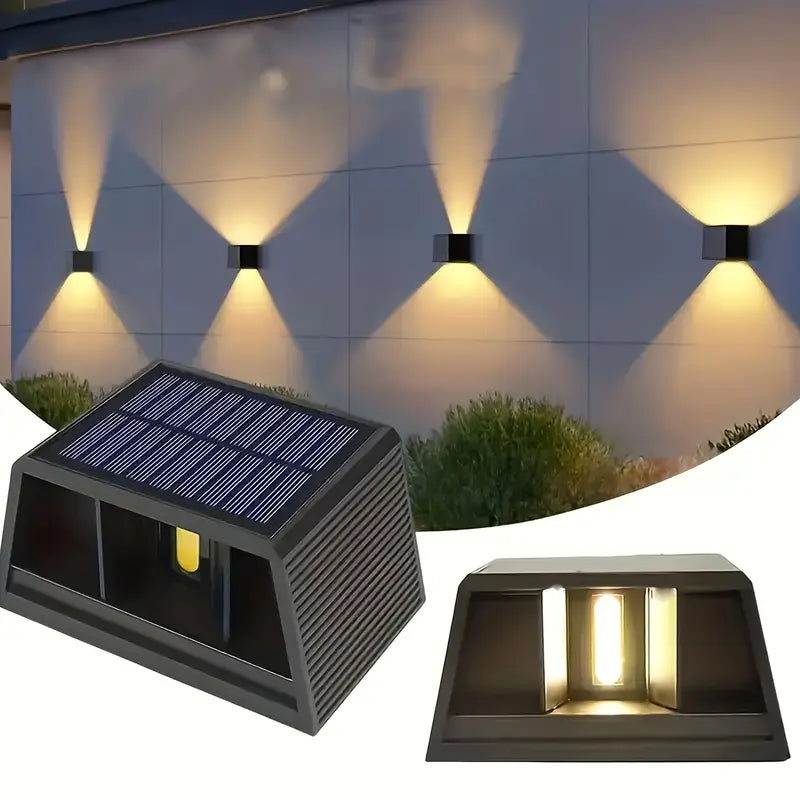 Solar Motion Sensor Wall Lights - 2 pieces