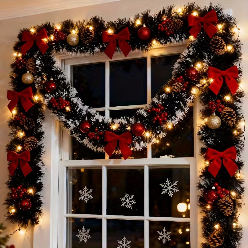 2pcs Snowflake Christmas Garland