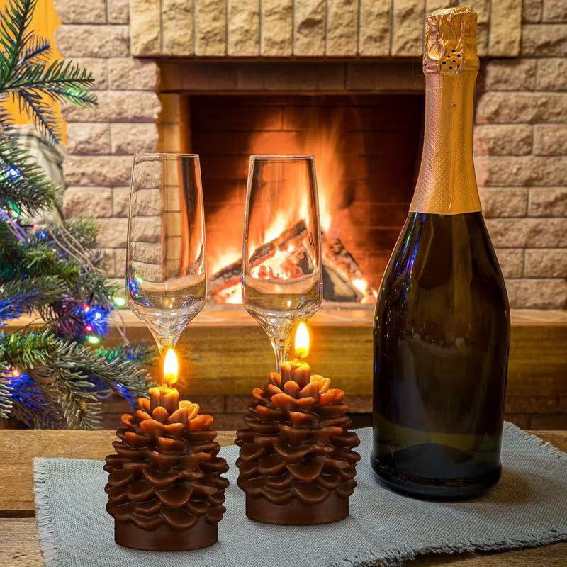 2pcs Pinecone Scented Candles