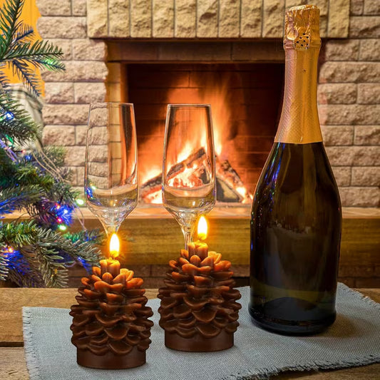 2pcs Pinecone Scented Candles